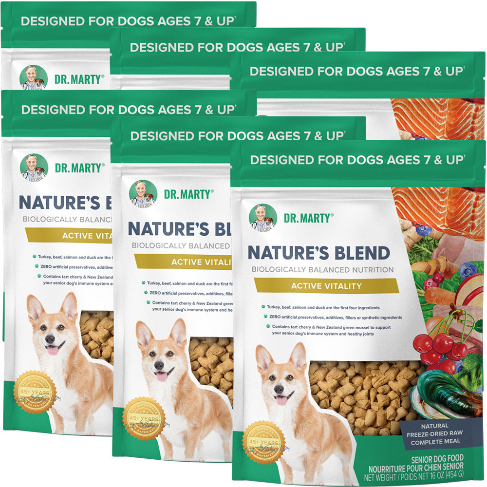 Variety of Dr. Marty Dog Food Products